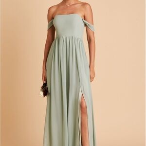 Birdy Grey Strapless Sage Green Dress